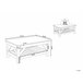 Beliani Mesa de centro SAVANNAH 60x101 Branco