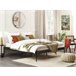 Beliani Cama com estrado Aço VAURS 187x206 Branco