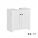 Armário de banho com 1 prateleira e 2 portas BZR18-II-W SoBuy 60 Branco