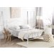 Beliani Cama com estrado Metal DINARD 167x208 Branco
