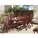 Beliani Mesa extensível TOSCANA Vermelho