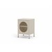 Mesa de cabeceira DIORA 60x40x35cm 1 porta Creme
