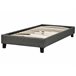 Beliani Cama com estrado Poliéster ROANNE 99x211 Bege