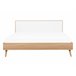 Beliani Cama com LED MDF SERRIS 148x215 Castanho