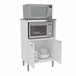 Armário auxiliar da cozinha da micro-ondas com tampa Armário auxiliar da cozinha da micro-ondas com tampa Branco/cinza