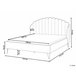 Beliani Cama com estrado Poliéster AMBILLOU 157x214 Bege