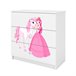 Kocot Kids Babydream Cómoda de 3 gavetas A Princesa e o Cavalo Branco