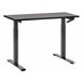 Beliani Escritorio de altura regulable manual DESTINES 120x72 Preto