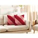 Beliani Almofada decorativa BORONIA Vermelho