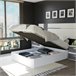 Sommier rebatível de luxo 3D 135x190 Branco