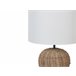 Beliani Lámpara de mesa FURELOS Branco/ Bege