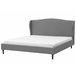 Beliani Cama com estrado Poliéster COLMAR 192x215 Cinza