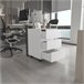 Armário de arquivo em melamina Artemide, com gavetas em calha metálica, 65.98 cm X 46.38 cm X 45.28 cm, branco Branco