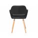 Beliani Silla de comedor CHICAGO Azul Marino