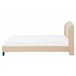 Beliani Cama com estrado Poliéster BORDEAUX 169x221 Bege