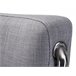 Beliani Cama com estrado Poliéster PARIS 175x228 Cinza