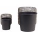 Beliani Conjunto de 2 vasos para plantas BRODIEA Castanho Claro