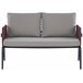 Beliani Conjunto lounge SCIACCA Cinza