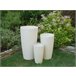 Beliani Conjunto de 2 vasos para plantas ABDERA Bege