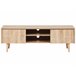 Beliani Mesa de TV FRANKLIN 150 Castanho