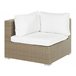 Beliani Conjunto lounge Ratan sintético MAESTRO Branco/ Bege