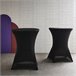 Conjunto de 2 capas - GALA - Capas para mobiliário de jardim com Preto