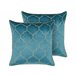 Beliani Almofada decorativa ALYSSUM 45x45 Azul