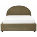 Beliani Cama com armazenamento Bouclé VAUCLUSE 154x214 Bege