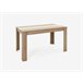 Mesa de jantar NICO II carvalho e branco Branco/ Madeira