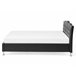 Beliani Cama com estrado Pele sintética METZ 189x215 Preto