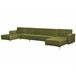 Beliani Sofá-cama Veludo ABERDEEN Verde