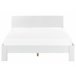 Beliani Cama com estrado Pinho ROYAN 147x207 Branco