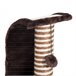 Arranhador para Gatos Aglomerado de Madeira, Pelúcia e Sisal Castanho