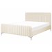 Beliani Cama Veludo LUNAN 166x215 Bege