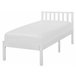 Beliani Cama com estrado Pinho FLORAC Branco