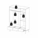 Roupeiro DELTA portas batentes e 3 gavetas 147x200cm branco Branco