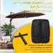 Base de Chapéu de Sol HDPE Outsunny 80x60 Preto