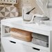 Armário de banho multifunções com 2 portas BZR121-W SoBuy Branco