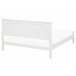 Beliani Cama com estrado Pinho OLIVET 189x208 Branco