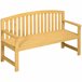 Banco de Exterior Madeira de Abeto Outsunny 143x51 Laranja