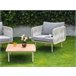 Beliani Conjunto lounge SENISE Cinza