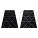 Tapete EMERALD exclusivo 7543 glamour 80x150 Preto