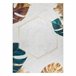 ANDRE 1150 Tapete Monstera sai cubo antiderrapante 120x170 Branco