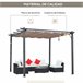 Pérgola Alumínio, Aço e Poliéster Outsunny 300x300 Preto
