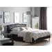 Beliani Cama com estrado Pele sintética METZ 189x215 Preto