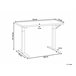 Beliani Secretária ajustável DESTIN III 120x72 Branco
