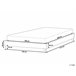 Beliani Cama com estrado Bouclé ROANNE 190x213 Creme