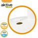 Base para guarda-sol circular branco 25-48 mm Aktive Branco