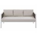 Beliani Conjunto lounge Alumínio BORELLO Branco