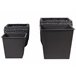 Beliani Conjunto de 2 vasos para plantas BERBERIS Preto
